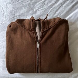 Brandy Melville Christy Oversized Zip Up Hoodie